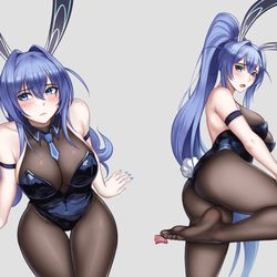 This is a pixiv picture whose title is 胸—腿足—尻.