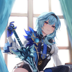 This is a pixiv picture whose title is Eula.