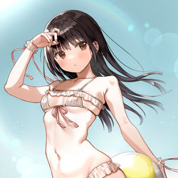 This is a pixiv picture whose title is …どーせおっきい方がすきなんでしょ.