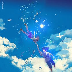This is a pixiv picture whose title is spirited away.
