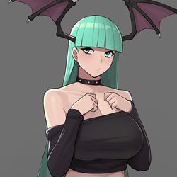 This is a pixiv picture whose title is morrigan.