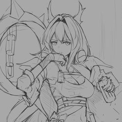 This is a pixiv picture whose title is Doodling Excercise work.