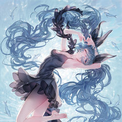 This is a pixiv picture whose title is 深海少女.