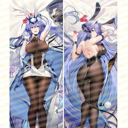 This is a pixiv picture whose title is [R15受注]ニュージャージー(アズールレーン)抱き枕カバー.