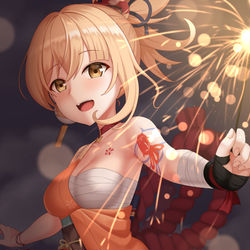 This is a pixiv picture whose title is 宵宮.