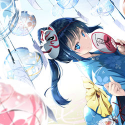 This is a pixiv picture whose title is 夏 祭り.