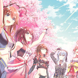 This is a pixiv picture whose title is 0期生タペストリー.