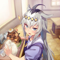 This is a pixiv picture whose title is タマ「いや取らんて」.
