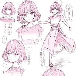 This is a pixiv picture whose title is アンミナキャラ落書き+雑感.