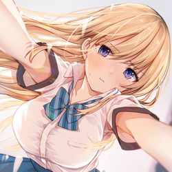 This is a pixiv picture whose title is 世間知らず過ぎるJKちゃんに惚れられました.