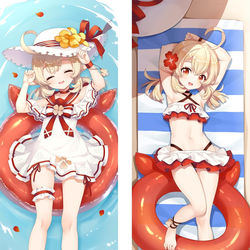 This is a pixiv picture whose title is 原神 クレー GenshinImpact Klee 抱き枕.