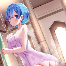 This is a pixiv picture whose title is 入浴中レムりん.