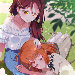 This is a pixiv picture whose title is 🌸🍊この先も、ずっとずっと一緒にいられますように.