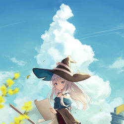 This is a pixiv picture whose title is 魔女の旅々１７.