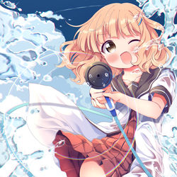 This is a pixiv picture whose title is 櫻子ちゃんマンビーム！.