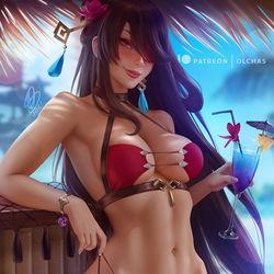 This is a pixiv picture whose title is Summer Beidou / 北斗.