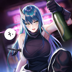 This is a pixiv picture whose title is 鬼姐：干。.
