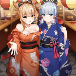This is a pixiv picture whose title is 神里 宵宫.