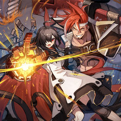 This is a pixiv picture whose title is イブとサメヤマ.