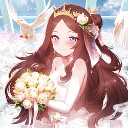 This is a pixiv picture whose title is 花嫁ロリンチちゃん.