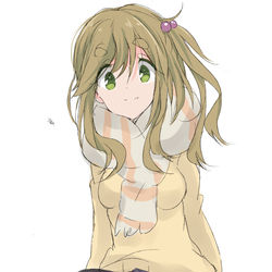 This is a pixiv picture whose title is マフラーイヌ子ちゃん.