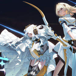 This is a pixiv picture whose title is 白夜極光.