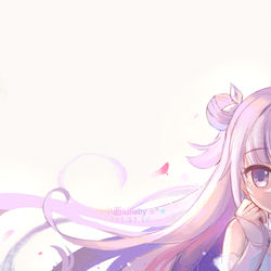 This is a pixiv picture whose title is 独角兽-穿过发丝的风.