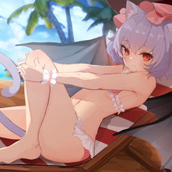This is a pixiv picture whose title is 水着レミリア.