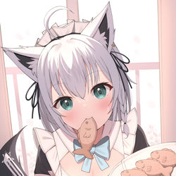 This is a pixiv picture whose title is No Waifu!! Yes Maid!!.