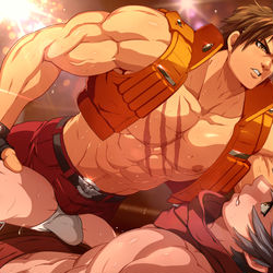 This is a pixiv picture whose title is Yugo x Bakuryu.