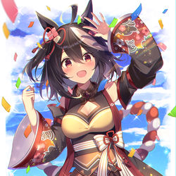 This is a pixiv picture whose title is キタサンブラックちゃん🌸.