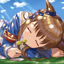 This is a pixiv picture whose title is グラスワンダー.