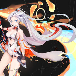 This is a pixiv picture whose title is 薪炎琪亚娜.