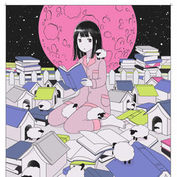This is a pixiv picture whose title is よふかし.