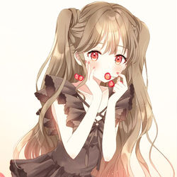 This is a pixiv picture whose title is 🍒.