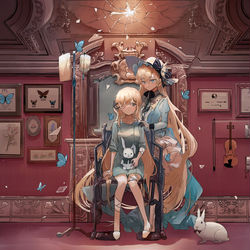 This is a pixiv picture whose title is Alice.