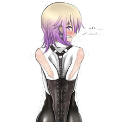 This is a pixiv picture whose title is Athena in an armbinder.