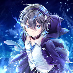 This is a pixiv picture whose title is 青炎.