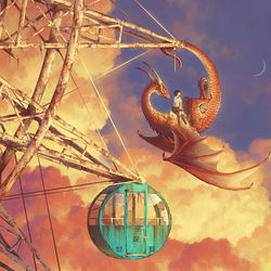 This is a pixiv picture whose title is ゴンドラ.