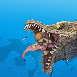 This is a pixiv picture whose title is 人間は毒だ.