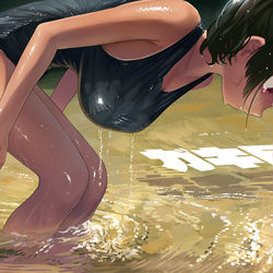 This is a pixiv picture whose title is ガキ巨乳💢56.