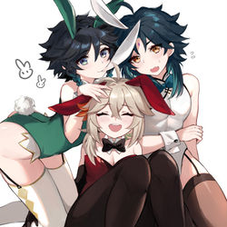 This is a pixiv picture whose title is Bunny 🐰.