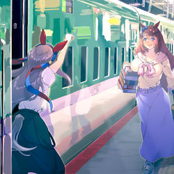This is a pixiv picture whose title is 女子会旅行.