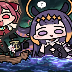 This is a pixiv picture whose title is Pirate Kraken.
