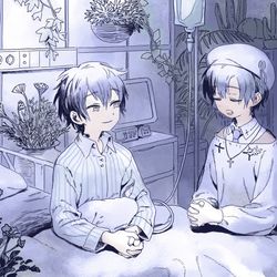 This is a pixiv picture whose title is 祈り.