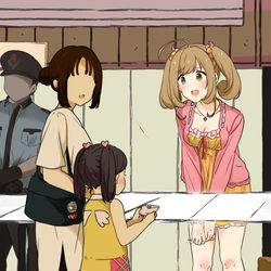 This is a pixiv picture whose title is 佐藤心の握手会.