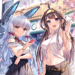 This is a pixiv picture whose title is 金刚&丛云.