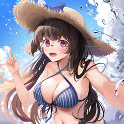 This is a pixiv picture whose title is 司令官さん、海の案内はこの鳥海にお任せくださいね.