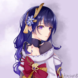 This is a pixiv picture whose title is Raiden Shogun - Baal.