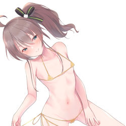 This is a pixiv picture whose title is ホロライブマイクロビキニ部って.